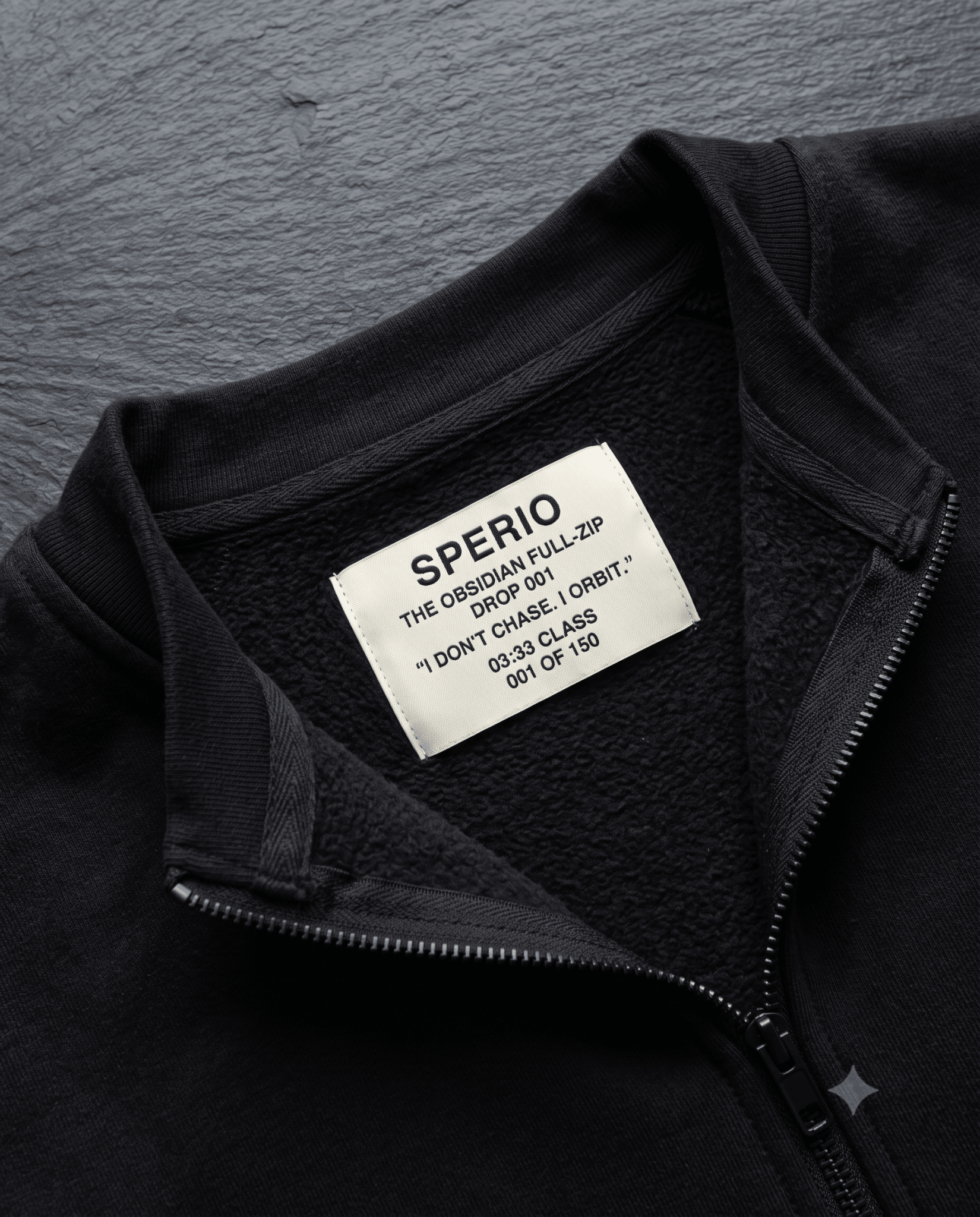 THE OBSIDIAN FULL-ZIP HOODIE - Sperio